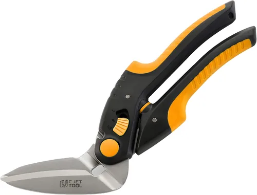 C.JET TOOL Tijeras resistentes de 10 pulgadas, cortador de alfombras, herramienta industrial multiusos para cartón, cuero, poda, jardinería, acero