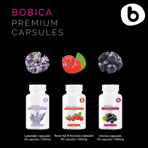Miniatura 9 de Cápsulas orgánicas de bayas de Aronia – Suplemento de chokeberry negro con antocianinas y polifenoles naturales – Apoya el sistema inmunológico