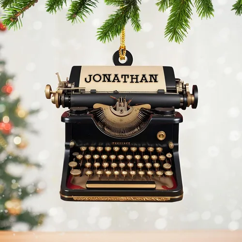 Miniatura 11 de Adorno de máquina de escribir personalizado, adorno de máquina de escribir antiguo, máquinas de escribir manuales, decoración de máquina de escribir