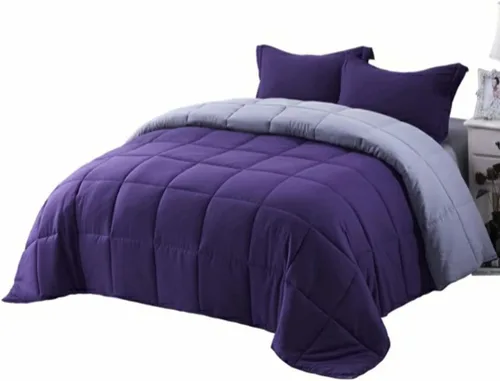 HUAJIE Juego de edredón acolchado reversible alternativo de plumón de 3 piezas, para todas las estaciones, tamaño matrimonial y queen