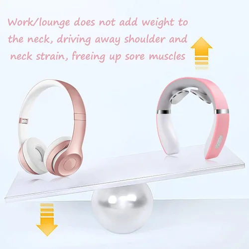 Miniatura 8 de FUTURAX PulseX Masajeador de cuello, masajeador de cuello con calor, 10 ajustes y 16 niveles de fuerza, compacto y apto para viajes, ideal