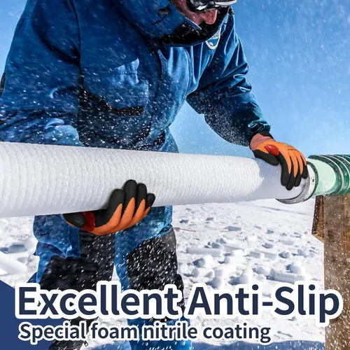 Miniatura 5 de Guantes de trabajo de invierno Schwer FreezeGuard-X para hombres y mujeres, guantes resistentes a cortes ANSI A9 para protección extrema, guante