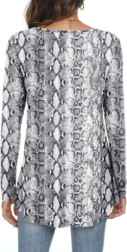 Miniatura 3 de LONGYUAN 2023 - Blusa de manga larga para mujer, estilo casual, holgada, holgada, cómoda, elástica, linda