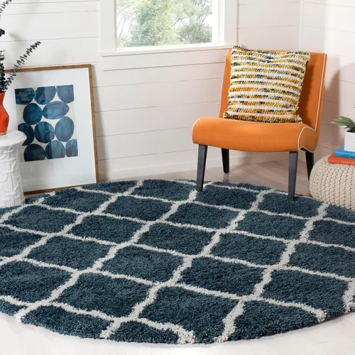Miniatura 57 de SAFAVIEH Hudson Shag Collection - Alfombra extragrande de 11 x 15 pies, diseño de enrejado, no desprende pelusa y de fácil cuidado, 2 pulgadas
