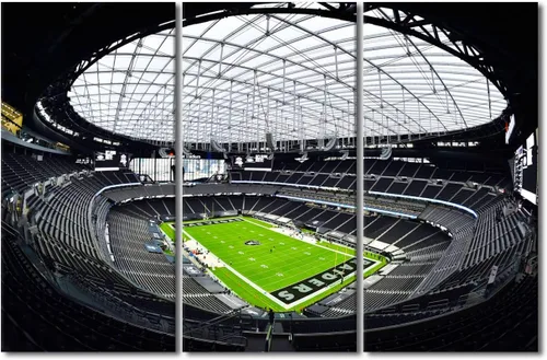 Miniatura 89 de 3 piezas de arte de pared deportivo del equipo de fútbol de los Vikings de Estados Unidos, pinturas de estadios deportivos Minnesota, Estados