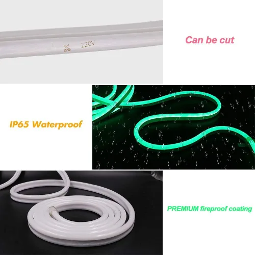 Miniatura 7 de Luces LED de neón, control remoto inteligente WiFi 110-130V RGB regulable, impermeable, 5050 60 LED/m, compatible con Alexa, Google Home, iOS
