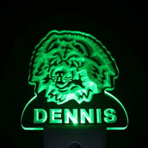 Miniatura 3 de AdvPro ws1062-tm Chow Chow Dog - Luz nocturna personalizada con nombre y sensor de día/noche