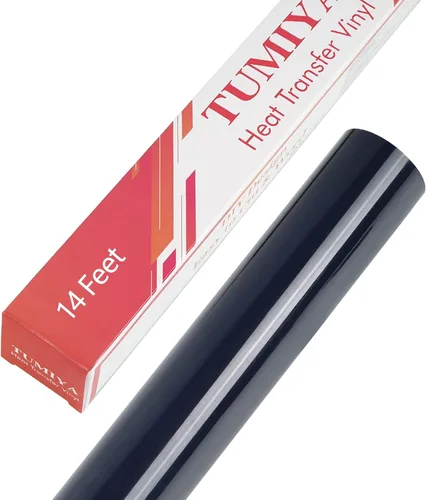 Miniatura 71 de TUMIYA Vinilo HTV - Vinilo de transferencia de calor de 12 pulgadas x 35 pies, vinilo dorado para planchar, rollo adhesivo brillante fácil de cortar