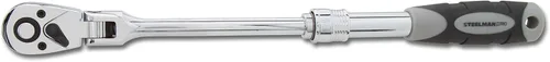Steelman Trinquete de Cabeza Flexible Extensible de Transmisión de 3/8 Pulgadas con 72 Dientes, se Extiende de 9 1/2 Pulgadas a 13 1/2 Pulgadas,