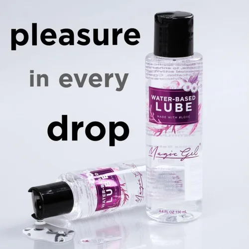 Miniatura 5 de Magic Gel Lubricante personal a base de agua Lubricante para hombres, mujeres y parejas Transparente sin manchas Sin sabor 4.4 onzas