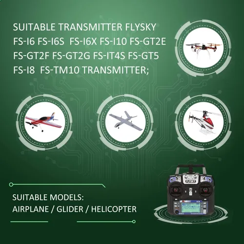 Miniatura 5 de GoolRC Flysky FS-iA10B Receptor 2.4G 10CH para Flysky FS-i6 FS-i6S FS-i10 Transmisor