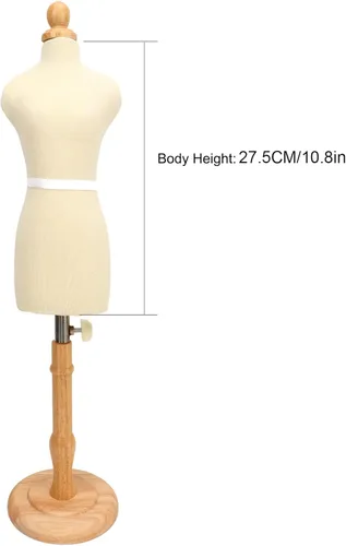 Miniatura 8 de Maniquí de forma de vestido, maniquí de vestido con soporte de costura flexible, forma de vestido femenino de sastre profesional, maniquí femenino