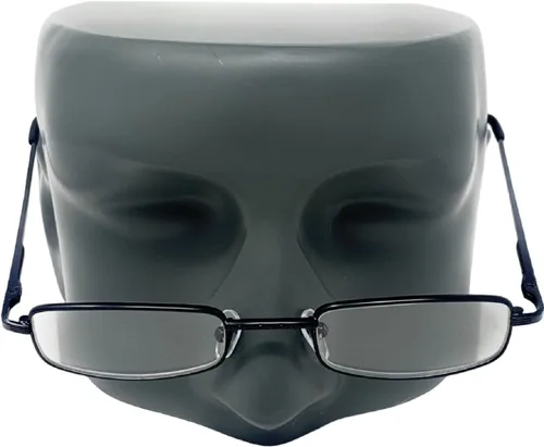 Miniatura 5 de The Winston - Gafas de lectura rectangulares de metal, unisex, medio lector, tramposos rectangulares