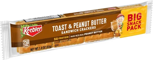 Miniatura 5 de Keebler Toast & Peanut Butter Sandwich Crackers Snack Pack, 1.8 onzas (paquete de 12)