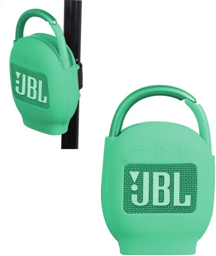 Miniatura 10 de Hermitshell Estuche de transporte de silicona de repuesto para altavoz Bluetooth inalámbrico JBL Clip 3 portátil e impermeable (negro camuflaje)