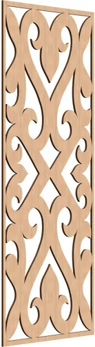 Miniatura 34 de Keene Paneles de pared decorativos de madera con calado, 9 3/8 pulgadas de ancho x 24 3/8 pulgadas de alto x 1/4 de alto, roble rojo rojo (Red Oak)