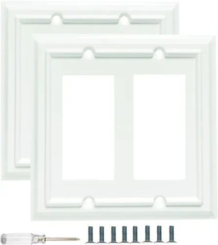 Miniatura 8 de Placas de pared, cubiertas de toma de corriente dúplex, placas de interruptor de luz de palanca, cubierta de interruptor de luz para decoración