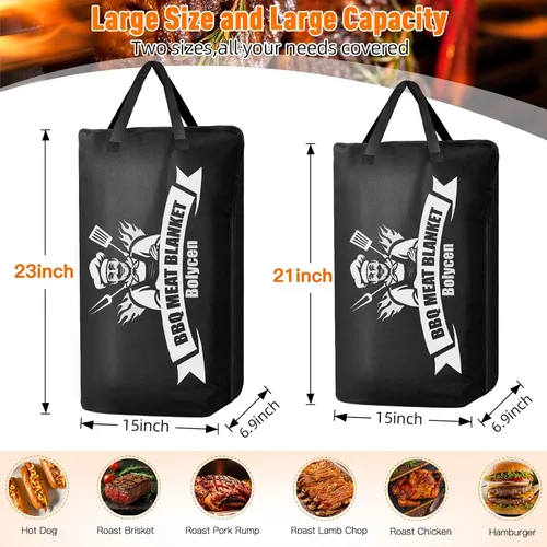 Miniatura 2 de Manta de barbacoa mejorada para descansar carne, freidora de aire, cocina, campamento, hornear, fiesta, accesorios esenciales para ahumador, manta