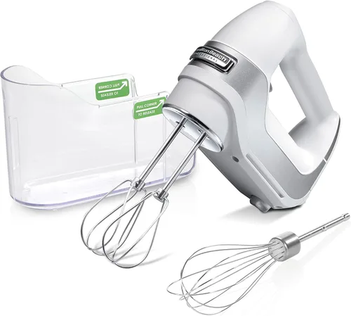 Miniatura 11 de Hamilton Beach Professional Mezclador de mano eléctrico de 5 velocidades con motor DC de alto rendimiento, arranque lento, estuche de almacenamiento