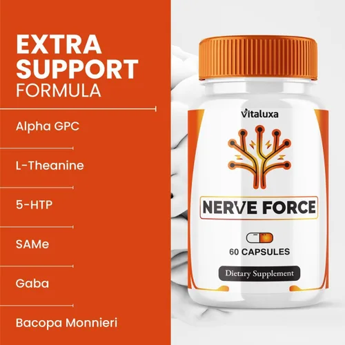 Miniatura 2 de Suplemento de neuropatía de fuerza nerviosa, cápsulas NerveForce para la salud cerebral, apoyo de memoria, fuerza máxima, fórmula de cápsula