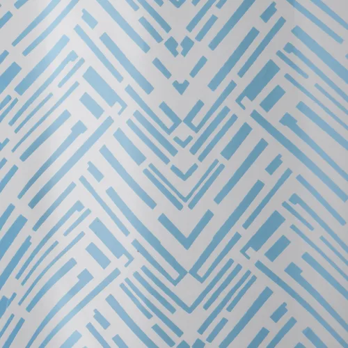 Miniatura 2 de Zenna Home Cory Chevron - Cortina de ducha impermeable de PEVA, gris y azul, 70 x 72 pulgadas