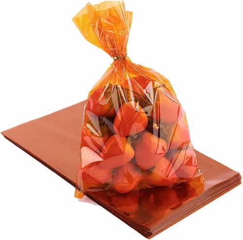 Miniatura 4 de CC wonderland zone Bolsas de celofán amarillas – Paquete de 50 bolsas de plástico de celofán de regalo con lazos, para dulces de galletas, regalos