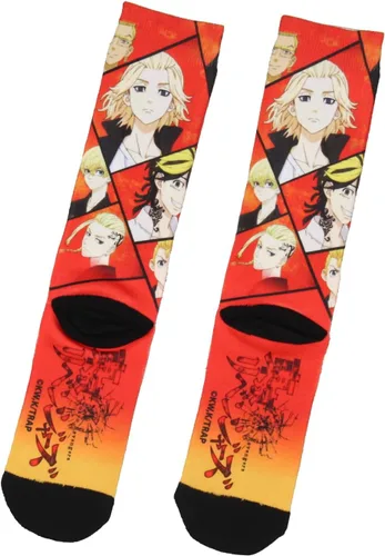 Miniatura 3 de Bioworld Tokyo Revengers Crew Calcetines para hombres y mujeres manga anime sublimados calcetines 1 par, Varios