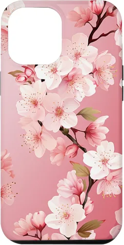 Miniatura 26 de Funda para iPhone 15 Pro Max Japón Pink Flower Sakura Florist Anime Cherry Blossom
