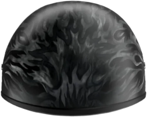 Miniatura 49 de Daytona Helmets - Medio casco de motocicleta con diseño de calavera y huesos cruzados – Aprobado DOT [Gráficos]