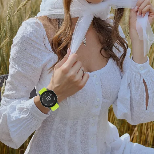 Miniatura 7 de OVERSTEP Correa de reloj de silicona suave compatible con Garmin Fenix 5X Band de 1.024 in de ancho para Fenix 6X/Fenix 7X/Fenix 5X Plus/Fenix 6X