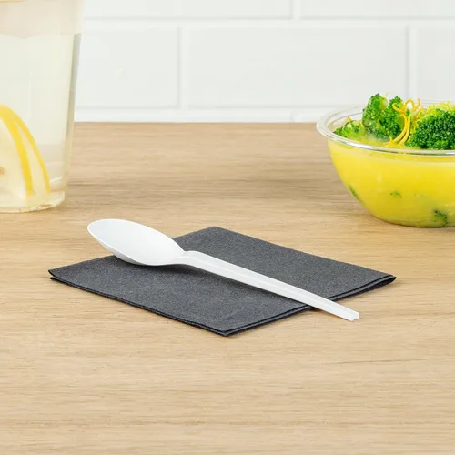 Miniatura 4 de Cucharas compostables de 6.5 pulgadas, 250 cucharas de alta resistencia, construcción sostenible, resistente, mango largo, cubiertos desechables