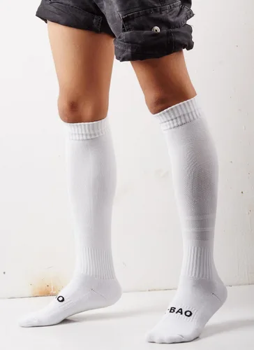 Miniatura 4 de Matari Calcetines deportivos de compresión atlética para hombre, para fútbol, por encima de la rodilla