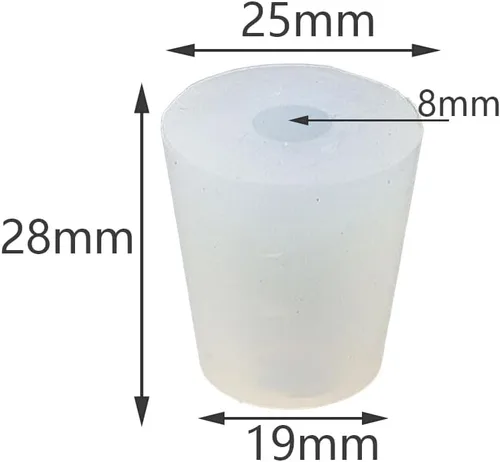 Miniatura 2 de 3 tapones de esclusa de aire, tapón de goma # 4, tapones de goma sólida para conservar, elaborar cerveza, fermentar chucrut, hacer vino, Kimchi