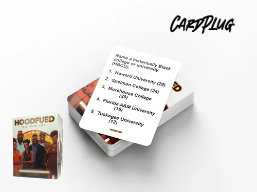 Miniatura 4 de HoodFued: el mejor juego de cartas de trivia familiar – Un juego centrado en la cultura que reúne a amigos y familiares para divertirse y conocer