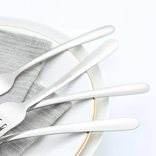 Miniatura 4 de Tenedores de ensalada de 36 piezas, tenedores pequeños de 7 pulgadas de acero inoxidable pulido con espejo y apto para lavavajillas, utilizado