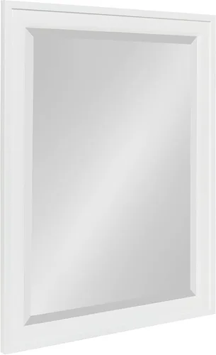 Miniatura 2 de DesignOvation Bosc - Espejo de pared rectangular decorativo enmarcado, 22 x 28 pulgadas, blanco, espejo de tocador rectangular de transición