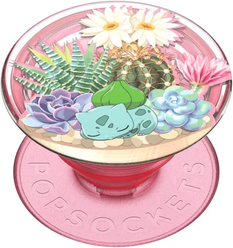 Miniatura 19 de PopSockets Agarre adhesivo para teléfono, soporte, soporte para teléfono, Pokemon - Esmalte Bulbasaur
