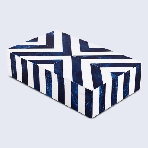 Miniatura 7 de Handicrafts Home Caja de almacenamiento decorativa 10x6 – Caja organizadora con tapa, caja decorativa moderna para recuerdos, decoración de estante