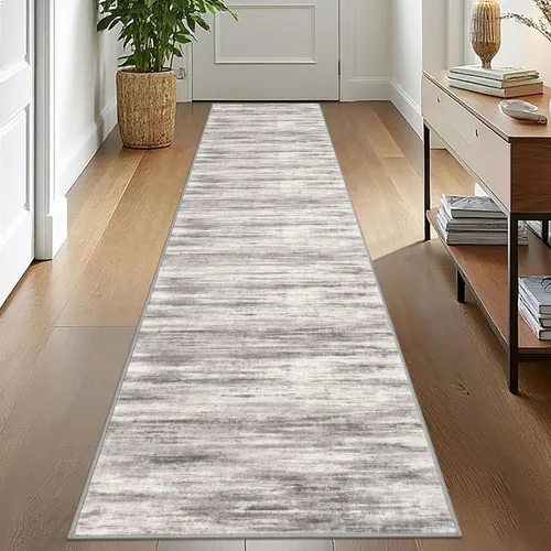 Miniatura 168 de KOZYFLY – Alfombra de pasillo moderna y lavable de diseño abstracto verde, 2 x 5 pies, antideslizante, suave y de pelo corto, ideal para cocina