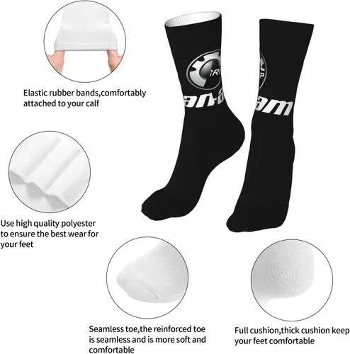 Miniatura 6 de CERXSOI Can-Am - Calcetines deportivos súper suaves de tubo medio, estilo casual, resistentes al olor, antideslizantes, unisex, calcetines