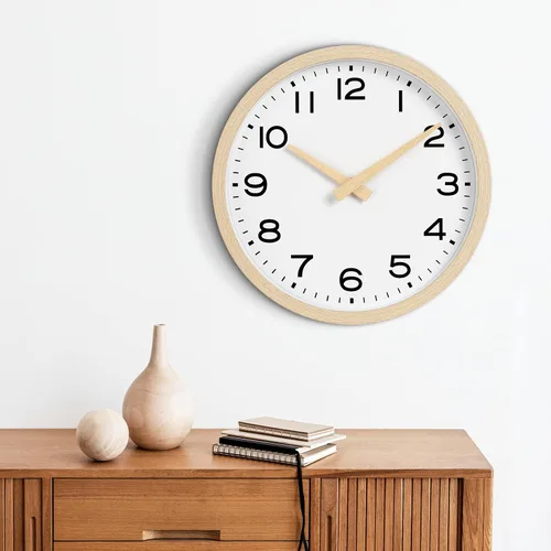 Miniatura 5 de AKCISOT Reloj de Pared de 14 Pulgadas, Relojes de Pared Grandes Bohemios a Batería Sin Tic Tac, Reloj Grande Silencioso Moderno Decorativo para Sala