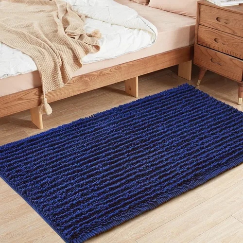 Miniatura 40 de FLOLEOPA Alfombras de Baño de Microfibra de Felpa Suave, Alfombras de Baño Absorbentes Antideslizantes Lavables a Máquina, Tapetes de Baño para Beige