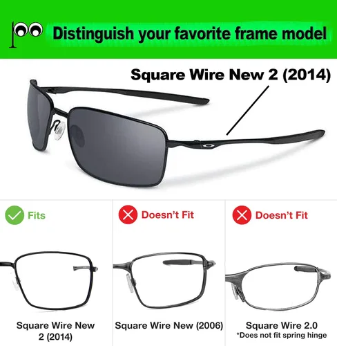 Miniatura 4 de Lentes polarizadas de repuesto para gafas de sol Oakley Square Wire II (2014)