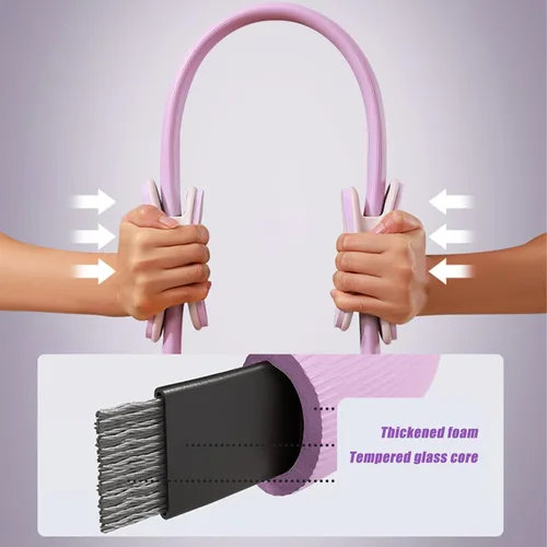 Miniatura 4 de Kit Esencial de Anillo de Pilates para Mujeres, Cremas Macaron Suaves - Set de Equipo de Ejercicio de Yoga para Entrenamientos en Casa con Círculo