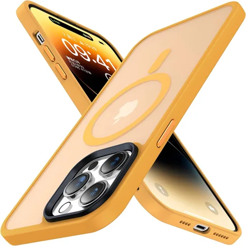 Miniatura 16 de Meifigno Magic Mag Series - Funda para iPhone 13 Pro, protección de grado militar y compatible con MagSafe, parte trasera mate translúcida