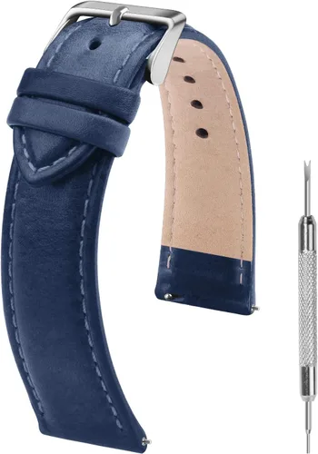 Miniatura 29 de Fullmosa Correa de reloj de piel de liberación rápida para hombres y mujeres, correas de repuesto de ancho 0.472 in, 0.551 in, 0.630 in, 0.709 in