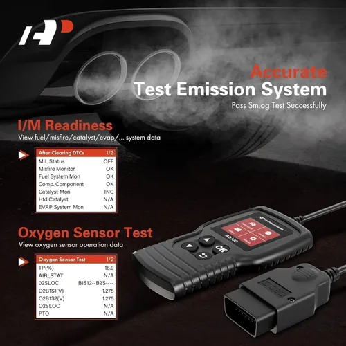 Miniatura 5 de A-Premium AD100 Herramienta de diagnóstico universal OBD2 escáner, lector de códigos de coche OBDII/EOBD/CAN, comprobar la luz del motor/leer