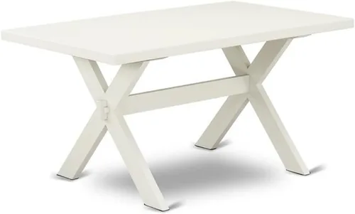 Miniatura 22 de East West Furniture VT026 Mesa de comedor estilo V – una mesa de cocina rectangular con patas elegantes, 36 x 60 pulgadas, multicolor