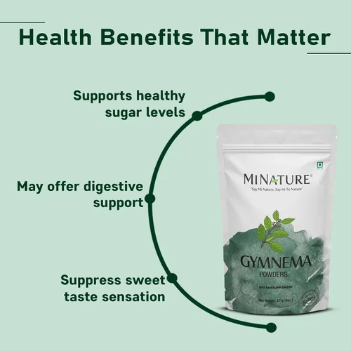 Miniatura 2 de minature Gymnema Powder 227g (8 oz) (0.5 lb) Puro y natural Sin OMG, sin conservantes Gurmar Utilizado tradicionalmente para el bienestar