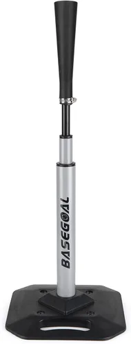 Miniatura 6 de BaseGoal Baseball & Softball Batting Tee,Portable Hitting Tee,with Heavy Duty Base,Rolled Flexible Rubber Top,Adjustable Height for Kids or Adults